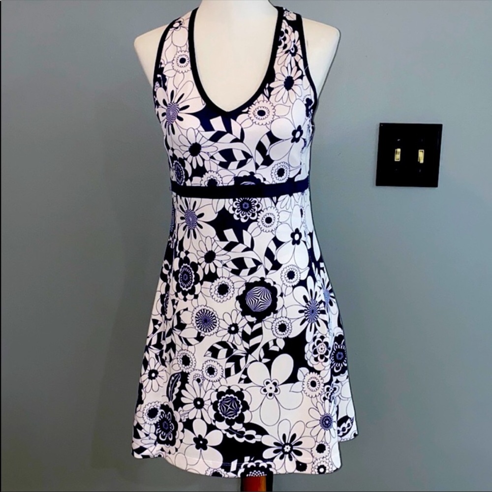 Navy and White Tail Tennis Dress
